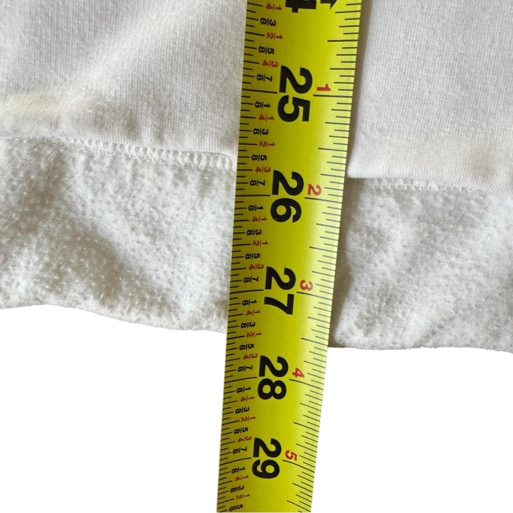 Athleta Coaster Luxe Recover Sweatshirt Top Magnolia White Thumbhole Athletic 1X - Picture 10 of 13